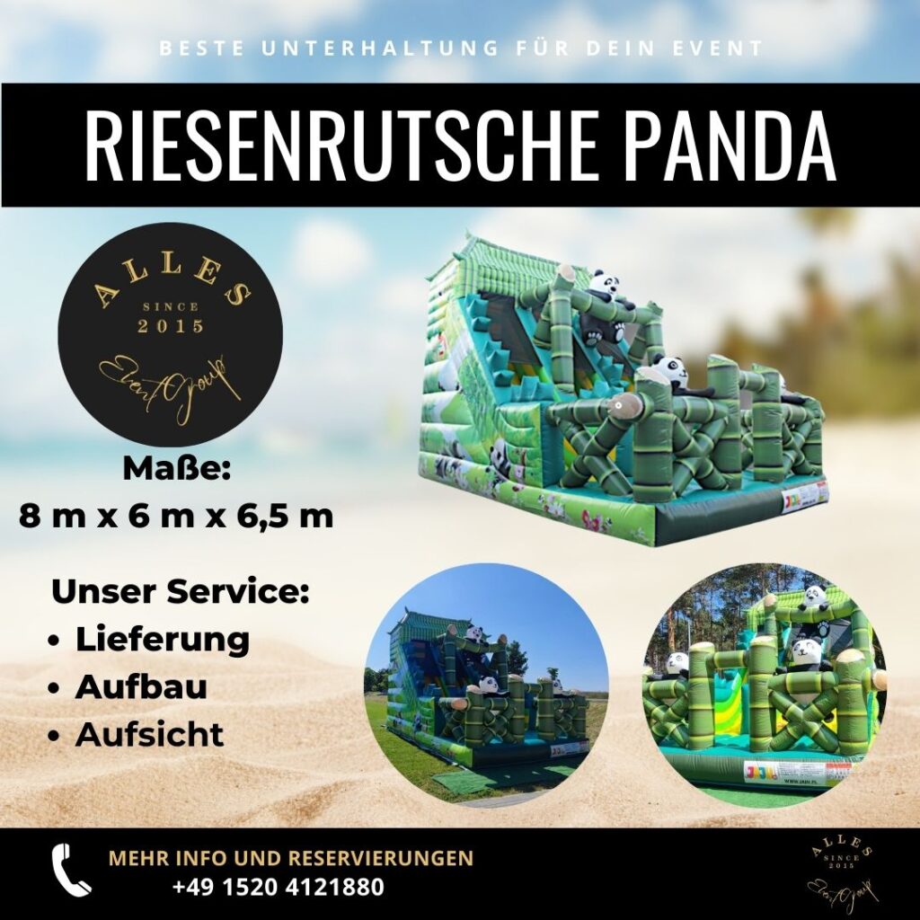 Riesenrutsche Panda Attraktionen Usedom